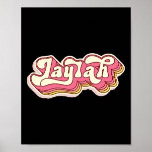 Jaylah naam Gepersonaliseerde voornaam Achternaam Poster