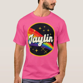 Jaylin regenboog in ruimte  stijl t-shirt