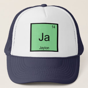 Jaylon Naam Chemie Element Periodiek Systeem Trucker Pet