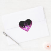 Jaymins Bachelorette Roze Zwart Kant Hart Sticker (Envelop)