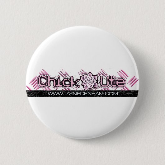 Jayne Denham Chick Ute Badge Ronde Button 5,7 Cm (Voorkant)