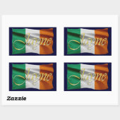 JAYNE Nom et drapeau irlandais Stickers personnali (Feuille)