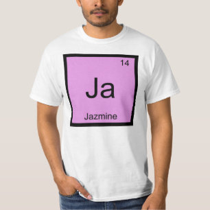 Jazmine Naam Chemie Element Periodiek Systeem T-shirt
