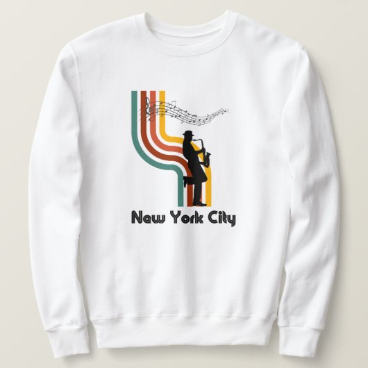 Jazz à New York Sweatshirt de New York (Design devant)