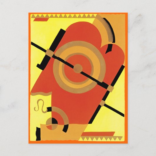 Jazz Age Art Deco Abstract Briefkaart (Voorkant)