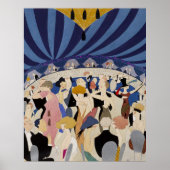 Jazz Age Art Deco dansende paren danskunst Poster (Voorkant)