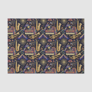 Jazz Age-vieringspatroon Tissuepapier