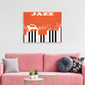 Jazz Art Canvas Afdruk (Insitu (Woonkamer))
