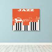 Jazz Art Canvas Afdruk (Insitu (Houten vloer))