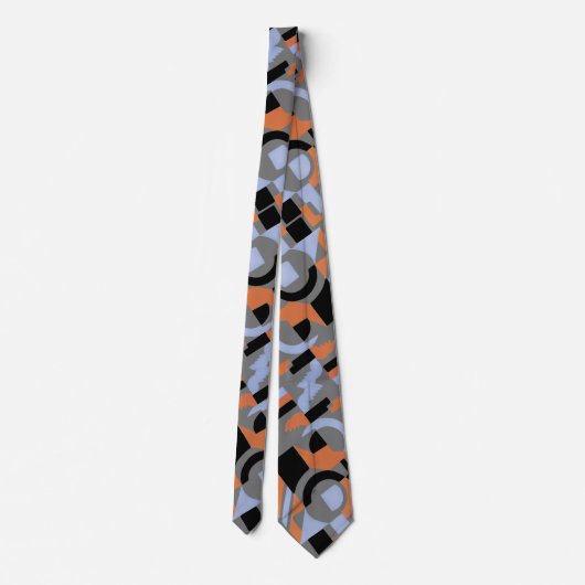 Jazz Art Deco Pattern Stropdas (Achterkant)