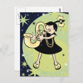 jazz baby briefkaart (Voorkant / Achterkant)