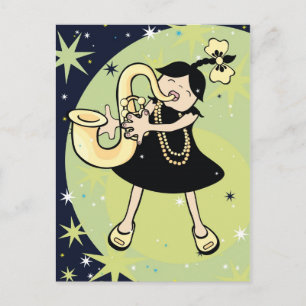 jazz baby briefkaart