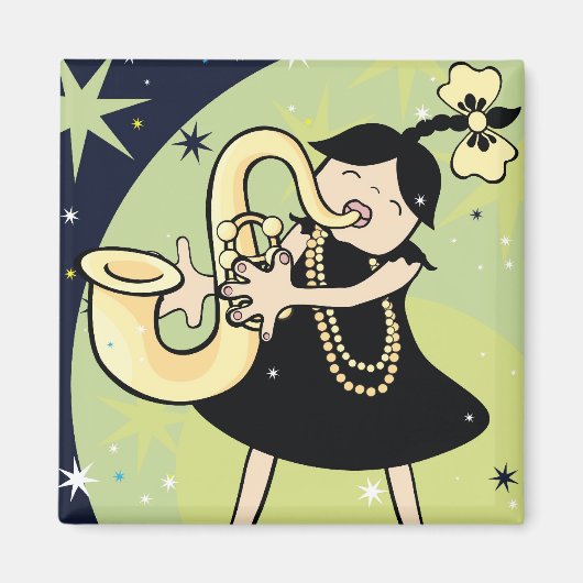 jazz baby magneet (Voorkant)