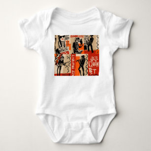 Jazz Band Cool Vintage Poster Romper