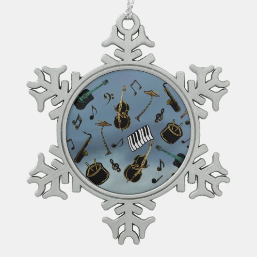 Jazz Band Holiday Ornament (Voorkant)