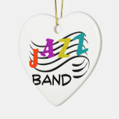 Jazz Band Keramisch Ornament (Links)