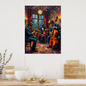 Jazz Band optreden Poster (Keuken)