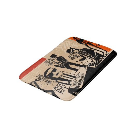 Jazz Band Poster: Cool Design Badmat (Gekanteld)