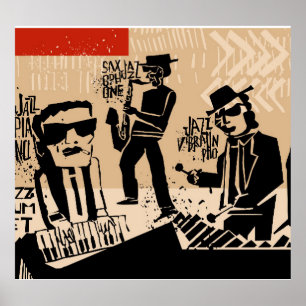  Jazz Band Poster: Cool Design Poster