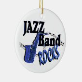 Jazz Band Rocks Keramisch Ornament (Rechts)