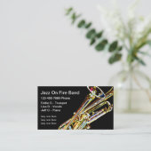 Jazz Band Visitekaartjes (Staand voorkant)