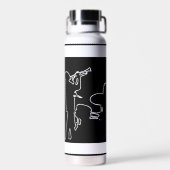 Jazz band Water Bottle Waterfles (Achterkant)