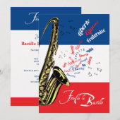 Jazz bastille jour invitation du 14 juillet (Devant / Derrière)