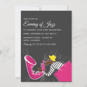 Jazz Blues Invitation à la fête à thème (Devant)