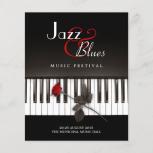Jazz Blues Muziekfestival Concert Flyer