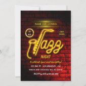 Jazz Blues Threadparty uitnodiging (Voorkant)