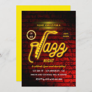 Jazz Blues Threadparty uitnodiging