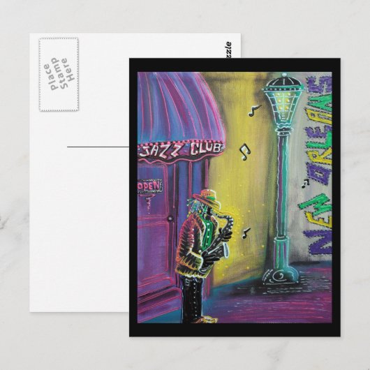 Jazz Briefkaart (Voorkant / Achterkant)