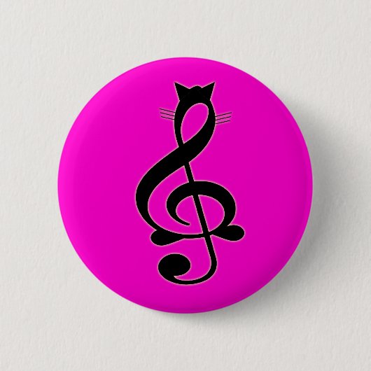 Jazz Cat Button (Voorkant)