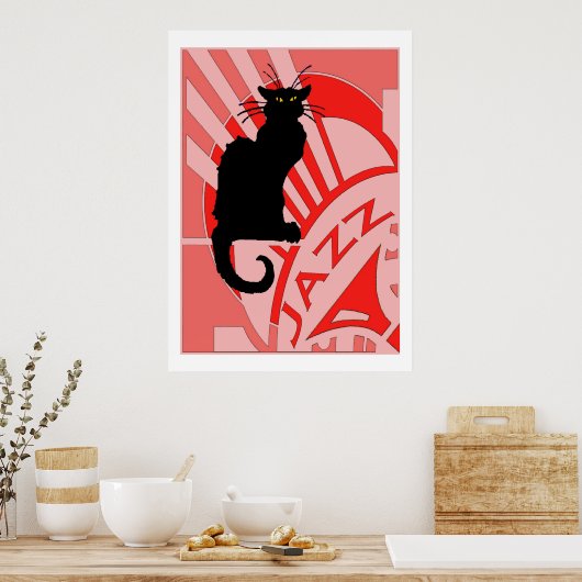Jazz Cat Poster (Keuken)