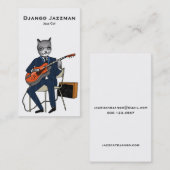 Jazz Cat Visitekaartje (Voorkant / Achterkant)