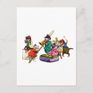 Jazz Cats Briefkaart