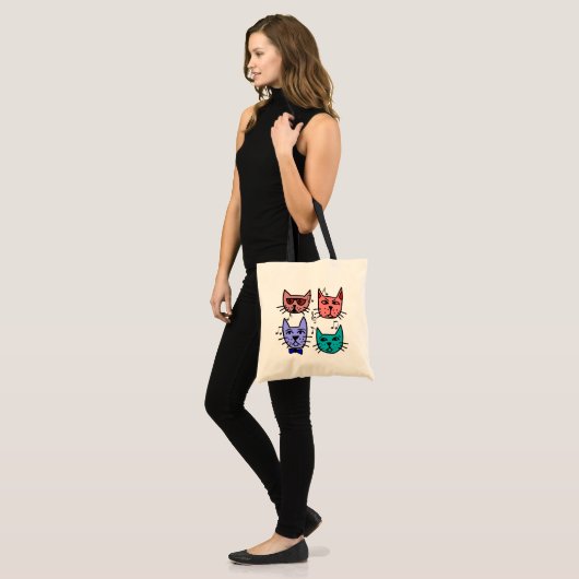 Jazz Cats Canvas tas (Voorkant (model))