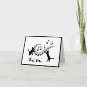 Jazz Cats | Carte de vœux pliée piano (Devant)