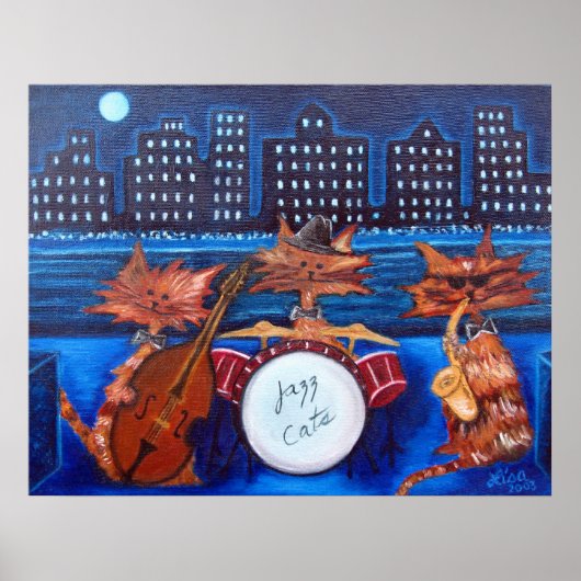Jazz Cats Print (Voorkant)