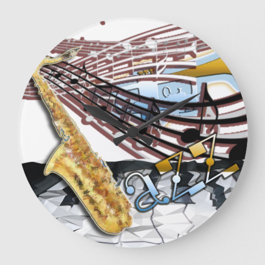 Jazz Clock Grote Klok (Voorkant)