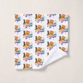 Jazz coloré Design Art Moderne (Gant de toilette)