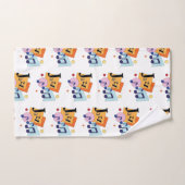 Jazz coloré Design Art Moderne (Serviette à main)