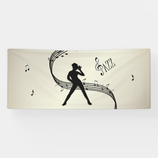 Jazz Dance Golden Music Banner (Horizontaal)