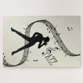 Jazz Dance Golden Music Jigsaw Puzzle (Horizontal)