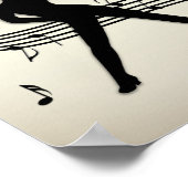 Jazz Dance Golden Music Poster (Hoek)