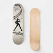 Jazz Dance Golden Music Skateboard (Voorkant)