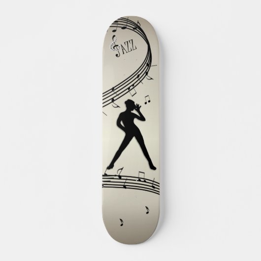 Jazz Dance Golden Music Skateboard (Voorkant)