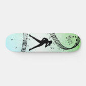 Jazz Dance Green Music Skateboard (Horizontaal)
