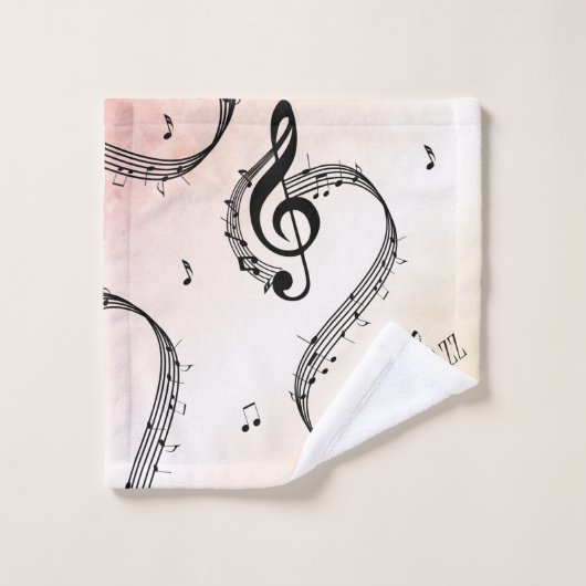 Jazz Dance Peachy Music Bad Handdoek (Wasdoekje)