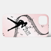 Jazz Dance Roze Muziek Case-Mate iPhone Case (Achterkant (horizontaal))